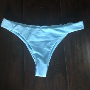 Zaful light blue cheeky bikini bottoms